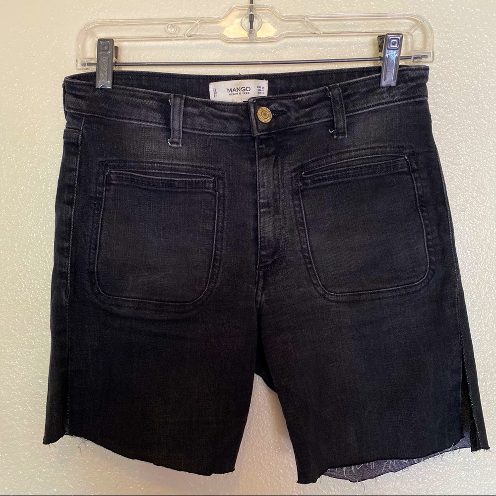 Mango black beach shorts